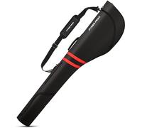 PYKES PEAK Golf Club Case | Foldable Design for 47” Clubs | Fits 10 Clubs | Waterproof Pocket | Ideal for Driving Range & Practice | Black | Designed in Japan