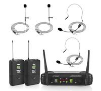 Pyle 2 Body UHF Lavalier Wireless Microphone Kit