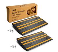 Pyle 2 Ft. Each Double Pack Rubber, Yellow, Pack of 2