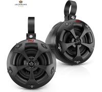 Pyle 2-Way Dual Waterproof Off-Road Speakers, 4 Inch 800 10 cm sin LED, Black