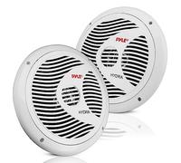 Pyle 2-Way Marine Speakers - 150W Waterproof Outdoor Boat Speakers, 17cm Dual Stereo System, Weather-Resistant, Low-Profile Design, 1 Pair (White)