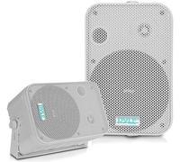 Pyle Outdoor Speaker, Wall Speakers Wireless, Indoor & Outdoor Bluetooth Speaker Weatherproof, Wall Mounted Speakers, Boat and Marine Speakers, 2 Way 500W Speaker System Pair 6.5 Inch Passive, (Black)