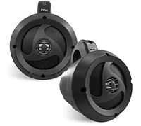 Pyle 2-Way Waterproof Bluetooth Off-Road Speakers - 4" 900W Active Passive Marine Grade Wakeboard Tower Speakers System w/AUX, Full Range Outdoor Stereo Speaker for ATV/UTV Jeep Boat