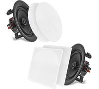 PYLE 10” Ceiling Wall Mount Speakers - Pair of 2-Way Full Range Sound Stereo Speaker Audio System Flush Design w/ Electronic Crossover Network 35Hz-20kHz Frequency Response & 250 Watts Peak - PDIC106