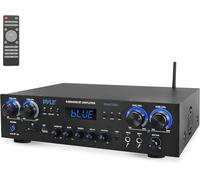 Pyle 4-Channel 800W Bluetooth Home Audio Receiver - Hi-Fi Stereo Mini Amp with MP3, USB, SD, AUX, RCA, FM, MIC, Reverb & Delay