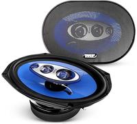 Pyle 4-Way 400-Watt Vehicle Door Audio System - 15 x 23 cm Universal Stereo Sound Set, Quadriaxial Loud Audio Replacement, Side Panel Mount Compatible, 2-Piece (Blue)