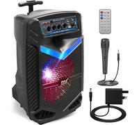 Pyle 400W Portable PA System Active Speaker with 8" Subwoofer Bluetooth Party