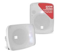 Pyle 5.25-Inch 135 mm 600 W Bluetooth Waterproof Indoor/Outdoor Speaker - White