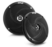 Pyle 5.25 Inch Car Speakers Waterproof Marine Grade Swirl - Black | 2-Way Full Range Sound | Aluminium Voice Coil | Rugged ABS Housing | 180W Power | 80Hz-18kHz Response | Universal OEM Fit