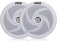 Pyle 5.25 Inch Car Speakers Waterproof Marine Grade Swirl - White
