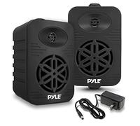 Pyle 500 Watt Bluetooth Indoor Outdoor Speakers Pair - Dual Waterproof 5.25 Inch 2-Way Full Range Speaker System w/ 1/2 Inch High Compliance Polymer Tweeter | Home, Boat, Marine, Deck, Patio, Poolside