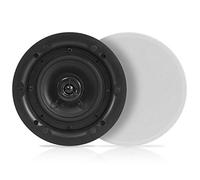 Pyle 6.5” Ceiling Wall Dual Speakers - 2-Way Full Range Stereo Sound (Pair) Universal Flush Mount Design w/ 70Hz - 20kHz Frequency Response 480 Power Watts Peak & 2 Magnetic Speaker Grills PWRC63