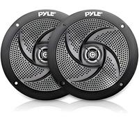 Pyle 6.5 Inch Car Speakers Waterproof Marine Grade Swirl - Black | 2-Way Full Range Sound | Aluminium Voice Coil | Rugged ABS Housing | 240W Power | 60Hz-18kHz Response | Universal OEM Fit