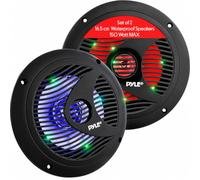 Pyle Marine Speakers 6.5 Inch Component Pair - 200W 2 Way Water Resistant