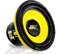 Pyle 6.5" Mid Bass Woofer Sound Speaker System - 300W Peak Power, 4 Ohm Impedance, 60-5000Hz Frequency Response, Aluminum Voice Coil, Butyl Rubber Surround, for Car Component Stereo (Yellow)
