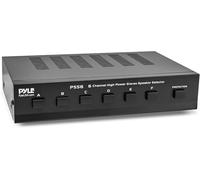 Pyle 6-Zone Channel Speaker Switch, Selector Switch Box, Hub Distribution Box for Multi-Channel High-Powered Stereo Amplifiers, A-B-C-D Switches | 6 Pairs of Speakers