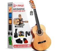 Pyle Acoustic Guitar for Kids- 1/4 Size 76 cm Classical Acoustic Kids Guitar for Beginners, Right-Handed Spanish Style with Accessories, Includes 2-Month Free Online Courses, Natural