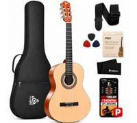Pyle Acoustic Guitar For Kids - 1 / 4 Size 76 Cm Classical Beginners, Right-Handed Spanish Style With Accessories, Includes