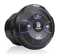 Pyle Amplified Wireless Bluetooth Audio Controller - 800 Watt Bluetooth Media Button, Waterproof Marine Receiver Remote Control w/AUX, Mount for Car Truck Boat Marine PowerSport Vehicles