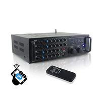 Pyle Audio Mixer Amplifier Bluetooth Karaoke - 2000W Dual Channel PA System with 4 Microphone Inputs, Echo EQ Control, USB SD RCA, Remote Control for Home Party DJ Setup