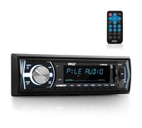 Pyle Bluetooth Marine Stereo Receiver | AM/FM Radio System | Wireless Music Streaming with Hands-Free Talking | USB/SD/MP3/AUX | Remote Control | Single DIN (PLMRB29B)