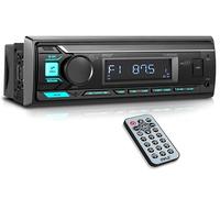 Pyle Bluetooth Marine Stereo Receiver | AM/FM Radio System | Wireless Music Streaming with Hands-Free Talking | USB/SD/MP3/AUX | Remote Control | Single DIN (PLMRB29B)