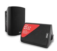 Pyle Bluetooth Speakers, Waterproof Wall-Mounted Wireless Speaker System, Indoor/Outdoor, Weatherproof, Heavy-Duty Stereo Sound, Compatible with iPhone, Android, Tablet & PC (Pair, Black)