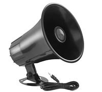 Pyle Car Loudspeaker, Waterproof PA Horn Speaker, 13cm Weatherproof Vehicle, Indoor and Outdoor PA with Swivel Mount for Clear Announcements for Emergencies, Worksites and Events