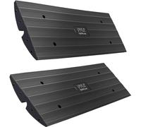 Pyle Car Ramp, Multipurpose, Flexible Kerb, 1.2m Heavy Duty Rubber, Curb Ramp, Mobility Threshold Ramp for Car, Truck, Scooter, Bike, Motorcycle, Wheelchair, Home Driveway, Garage, 2 Pieces