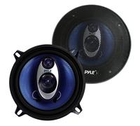Pyle 5.25” Car Sound Speaker (Pair) - Upgraded Blue Poly Injection Cone 3-Way 200 Watt Peak w/Non-fatiguing Butyl Rubber Surround 100-20Khz Frequency Response 4 Ohm & 1" ASV Voice Coil