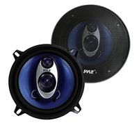 Pyle Car Speakers 14cm - 200W 3-Way Triaxial Coaxial Stereo Speaker Set, Universal Fit for Door/Side Panel, Easy Install, Pro Audio Sound Upgrade - 2-Pack, Blue
