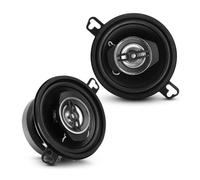 Pyle Car Stereo Speakers 8.89cm, 3-Way 240W Coaxial Loudspeakers, Universal OEM Replacement for Vehicle Door/Side Panel, Pro Audio Sound, Black (Pair)
