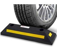 Pyle Car Wheel Chock, Caravan Chock, Wheel Stopper- For Parking Safety. 1PC Heavy Duty Rubber Car Stopper, For Cars, Vans, Trucks Parking Barrier, Black