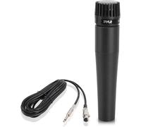Pyle Dynamic Microphone, Wired Handheld Coil Mic for Singing, Compatible w/ Kar