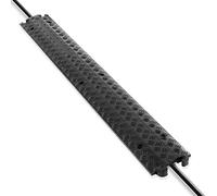 Pyle Cable Protector, Cable Cover, Outdoor Cable Protector, Durable- Floor Cable Cover, Supports 4,989.51 kilograms, Single Channel,100.08 cm x 12.98 cm x 1.98 cm -Wire Cover, for Indoor Outdoor Use