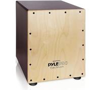Pyle - Cajon, Full Size Cajon Drum Box, Beat Box Instrument, Jam Acoustic Cajons with birchwood strings, Big Wooden Box Drum, Percussion Box Playing Surface w/Internal Guitar Strings, Deep Bass