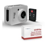 Pyle Gear Pro Sports Action Camera - 1080P Full HD Waterproof Camcorder, 12MP Camera, 2.4" Touch Screen, USB & HDMI Ports, with Remote Control, 1500mAh Lithium Battery, Mounting Accessories (Silver)