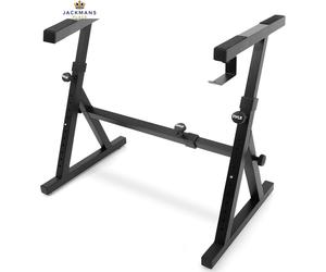 Pyle Heavy Duty Folding Keyboard Stand - Sturdy Reinforced Z Design w/...