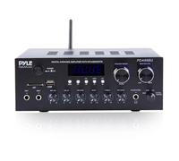 Pyle Home Audio Amplifier, Bluetooth Stereo Receiver, Surround Sound System, Wireless Karaoke Machine with Microphone, Voice Amplifier for Teachers, Singing Machine for Kids & Home Theatre