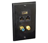 Pyle Home PHDM2RB2 HDMI/Mono RCA Audio/Coaxial/Dual Ethernet - Black