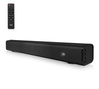Pyle Home Theater Soundbar Speaker - Wave Base Streaming Tabletop Stand Mount TV Digital System with AUX/Digital Optical Audio Connector Jacks/USB Port, HDMI/ARC, Full Sound Reproduction