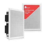 Pyle In Wall Ceiling Speakers 8 Inch Pair 400W Enclosed Flush Mount Home