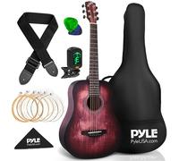 Pyle Kids Guitar, 1/2 Size Classical Guitar, for Beginners, 34"/86.3cm, Christmas Toy Gift for Kids, w/Accessories, Right Handed, Bronze