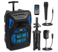 Pyle Large Bluetooth Speaker True Wireless Stereo System with Carry Bag