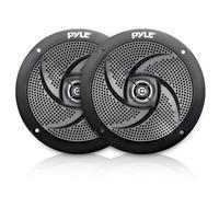 Pyle Low-Profile Waterproof Marine Speakers - 240W 6.5 Inch 2 Way 1 Pair Slim Style Waterproof and Weather Resistant Outdoor Audio Stereo Sound System, for Boat, Off-Road Vehicles - Pyle (Black)