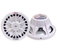 Pyle Marine Speaker, 400 Watt Waterproof Bass Built-In Speaker for Boat & Outdoor, 8 Inch, 4 Ohm