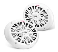 Pyle Marine Speakers 6x9 Inch Pair - 260W 2 Way Water Resistant Audio for Boat Car Outdoor Use Poly Carbon Cone 4 Ohm 92dB Stereo Sound