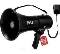 Pyle Megaphone PA Speaker with Siren - 40W Loud Bullhorn with Adjustable Volu