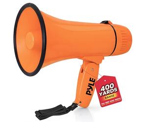 Pyle Megaphone Speaker with Siren, Bullhorn 20W with Loud Speaker