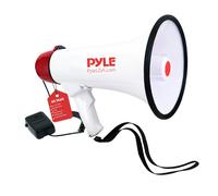 Pyle Megaphone with Siren - 40W Loud PA Speaker with Detachable Mic, Clear So...